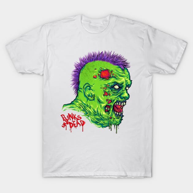 Zombie Punk T-Shirt by HETCH666